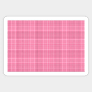 Hello World Pink Plaids 001#010 Sticker